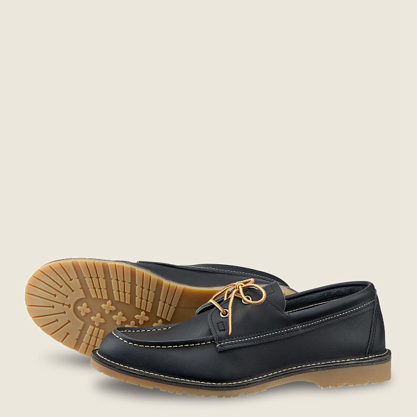 Red Wing Oxford Navy - Red Wing Mens Weekender Camp Moc - Portage Leather - SBQOG-1389